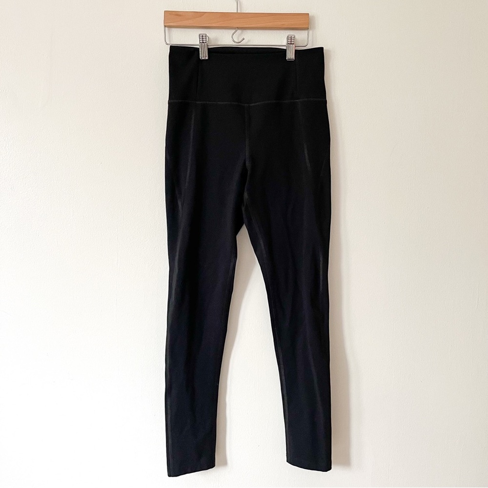 Girlfriend collective midrise black compressive leggings